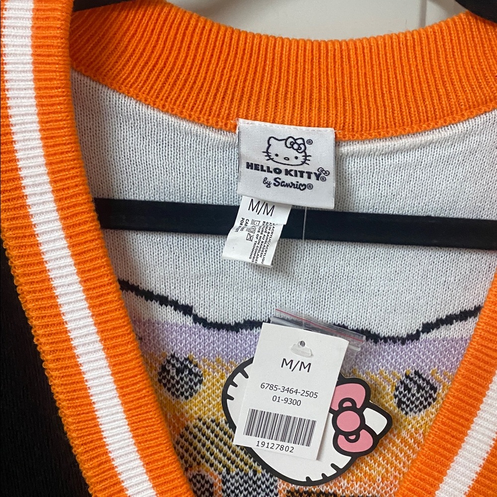 Hello Kitty Halloween Varsity Style Cardigan Size Medium - Picture 5 of 10